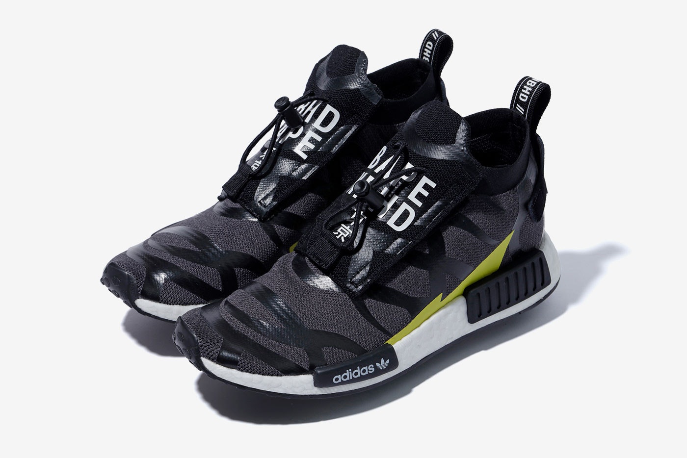 BAPE x Neighborhood x adidas NMD R1 "Black Camo"