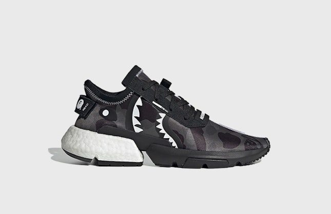BAPE x Neighborhood x adidas POD S3.1 "Black Camo"