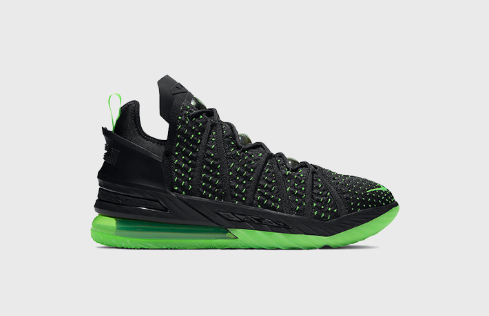 Black and green lebrons top