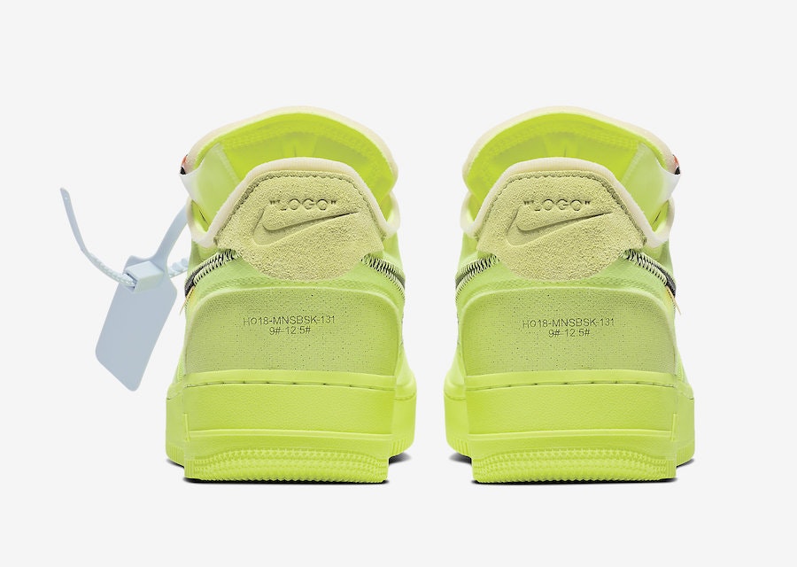 Off-White x Nike Air Force 1 Low "Volt"