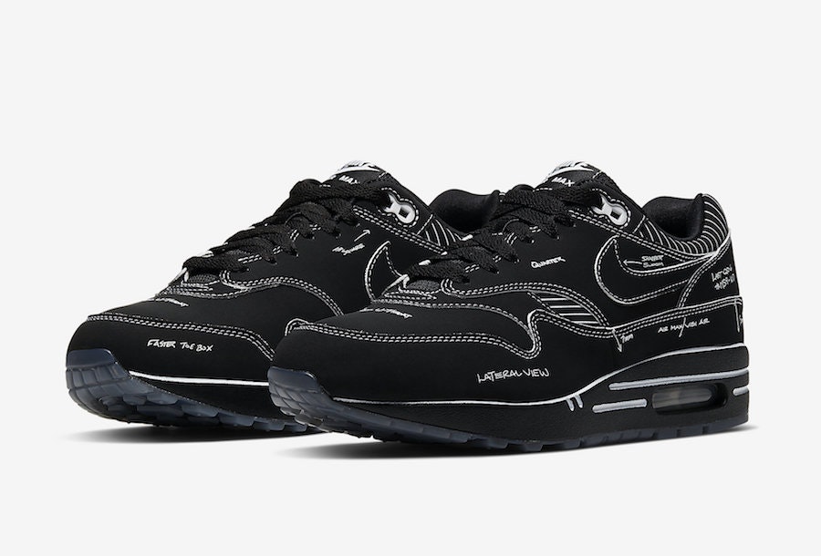 Nike Air Max 1 Tinker "Sketch to Shelf" (Black)