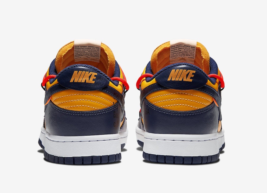 Nike x Off-White Dunk Low "Gold Navy"