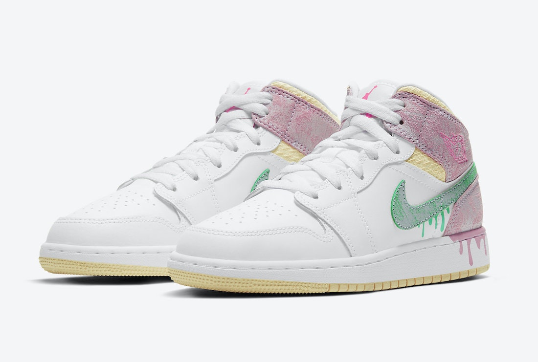 Air Jordan 1 Mid GS “Paint Drip”