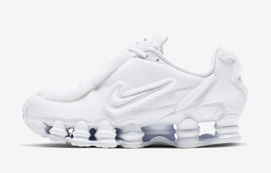 Comme des Garçons x Nike Shox TL "Triple White"