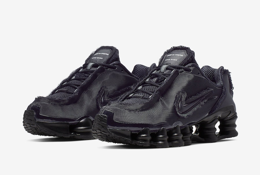 Comme des Garçons x Nike Shox TL "Triple Black" 