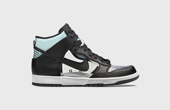 Comme des Garçons x Nike Dunk High "Clear"