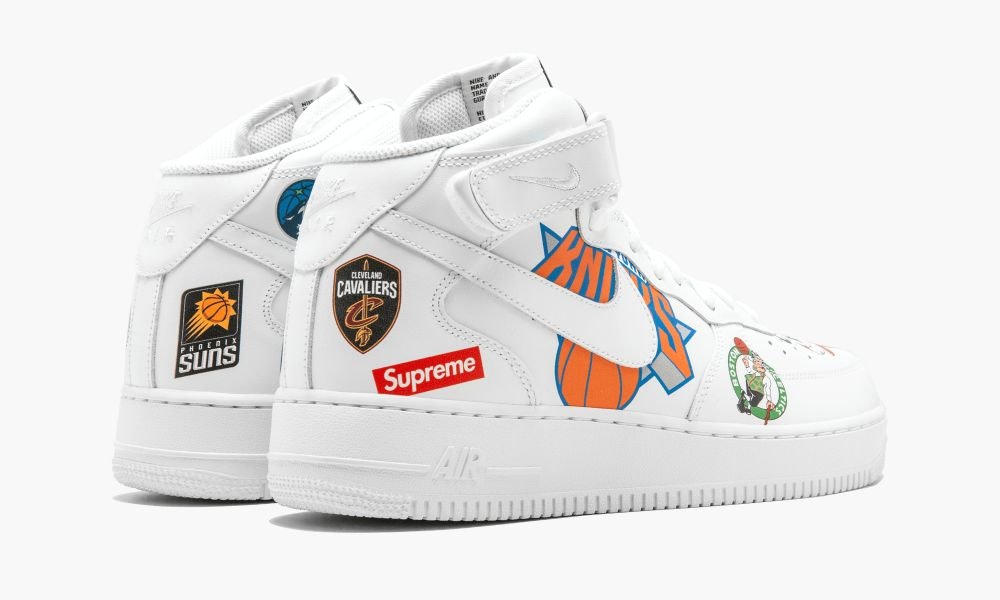 Supreme x NBA x Nike Air Force 1 Mid "White"