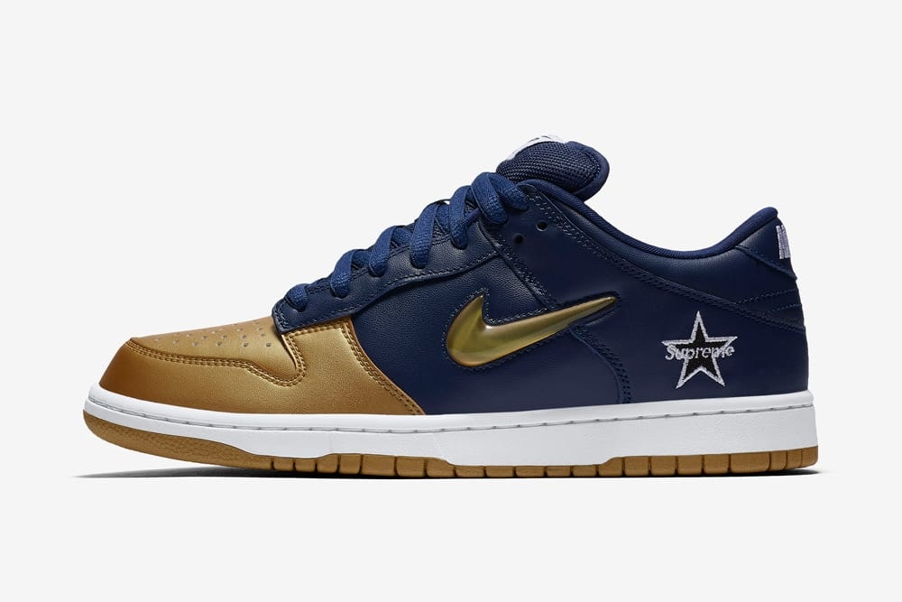 Supreme x Nike SB Dunk Low "Jewel Navy"