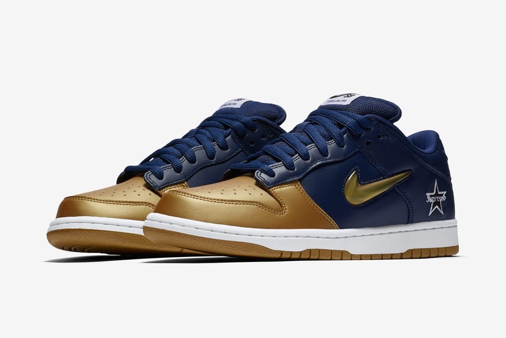 Supreme x Nike SB Dunk Low "Jewel Navy"