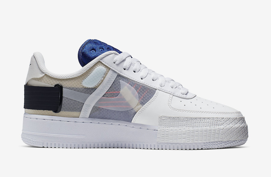 air force 1 'type' summit white red  and  black