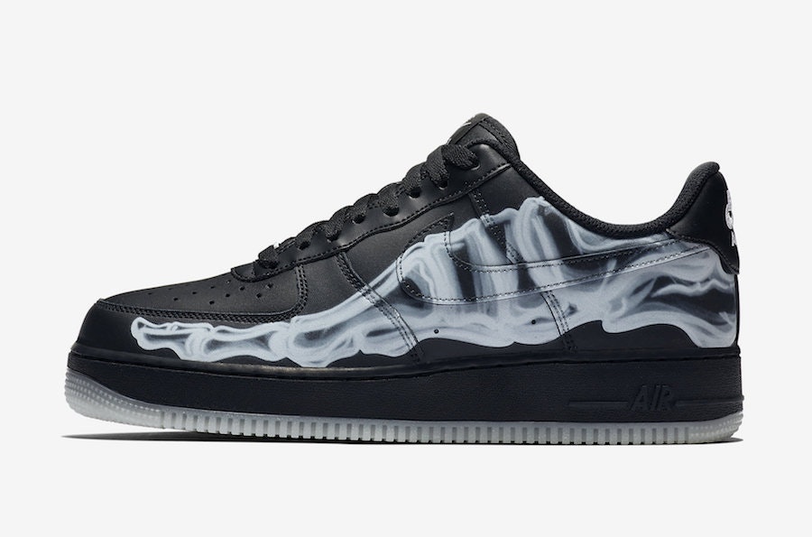 Nike Air Force 1 Low QS "Skeleton" (Black)