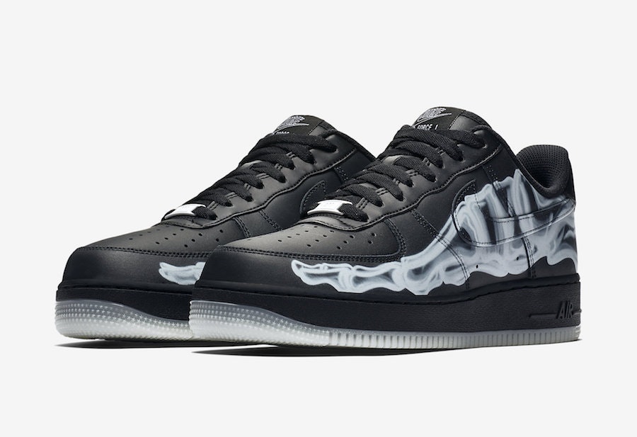 Nike Air Force 1 Low QS "Skeleton" (Black)