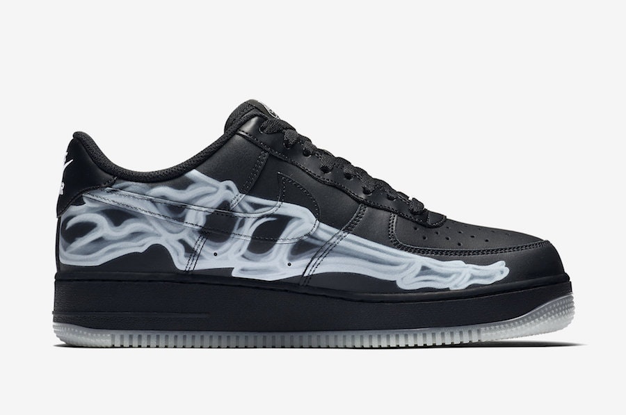 Nike Air Force 1 Low QS "Skeleton" (Black)