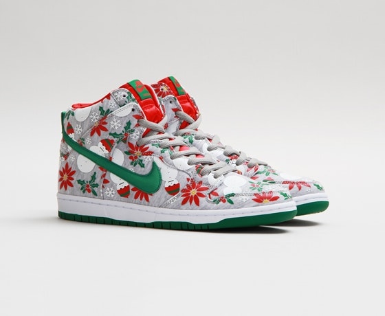 Concepts x Nike SB Dunk High "Ugly Christmas Sweater" (Grey)