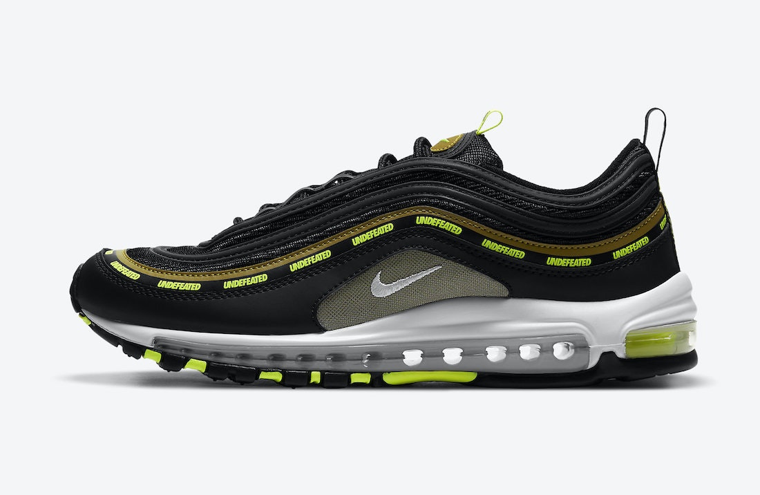 Undefeated x Nike Air Max 97 "Black Volt"