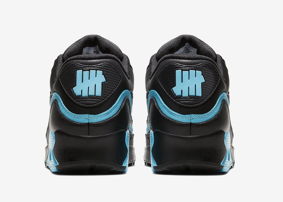 Undefeated x Nike Air Max 90 Black Blue Fury kaufen CJ7197 002 HEAT MVMNT