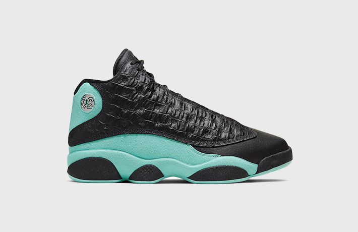 black and mint green 13s