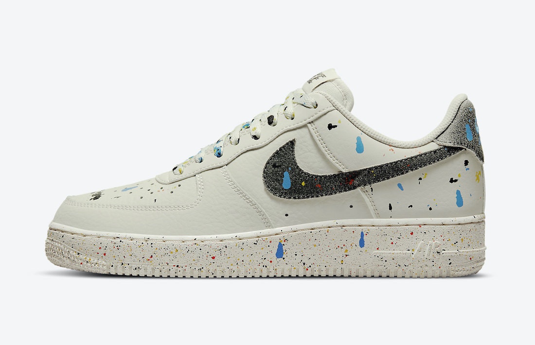 Nike Air Force 1 Low "Paint Splatter" (Light Bone)