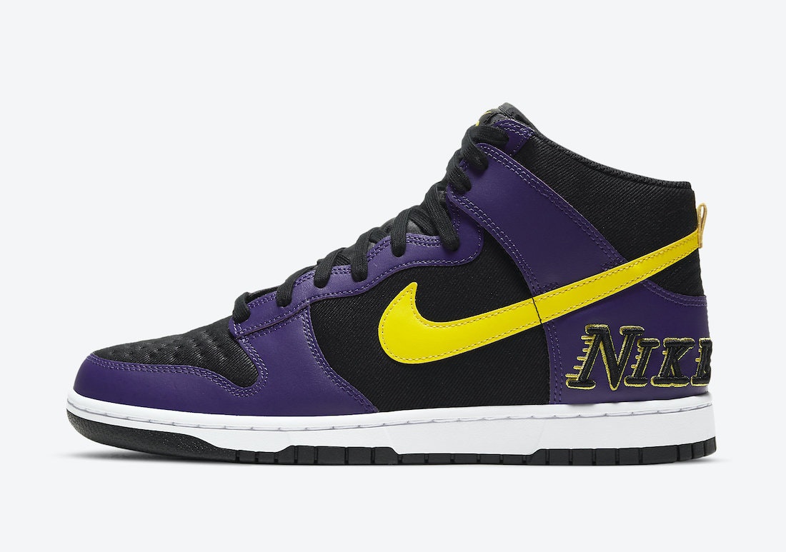 Nike Dunk High EMB “Lakers”