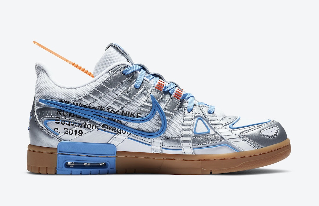 Nike x Off-White Rubber Dunk "Metallic Silver"