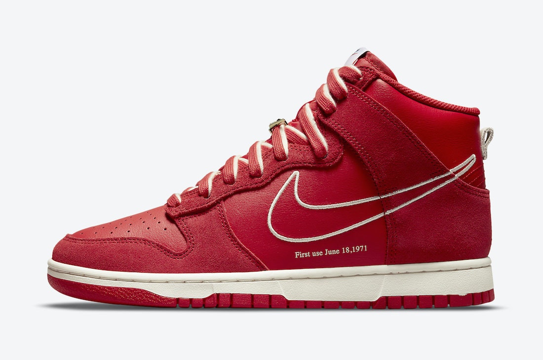 Nike Dunk High “First Use” (University Red)