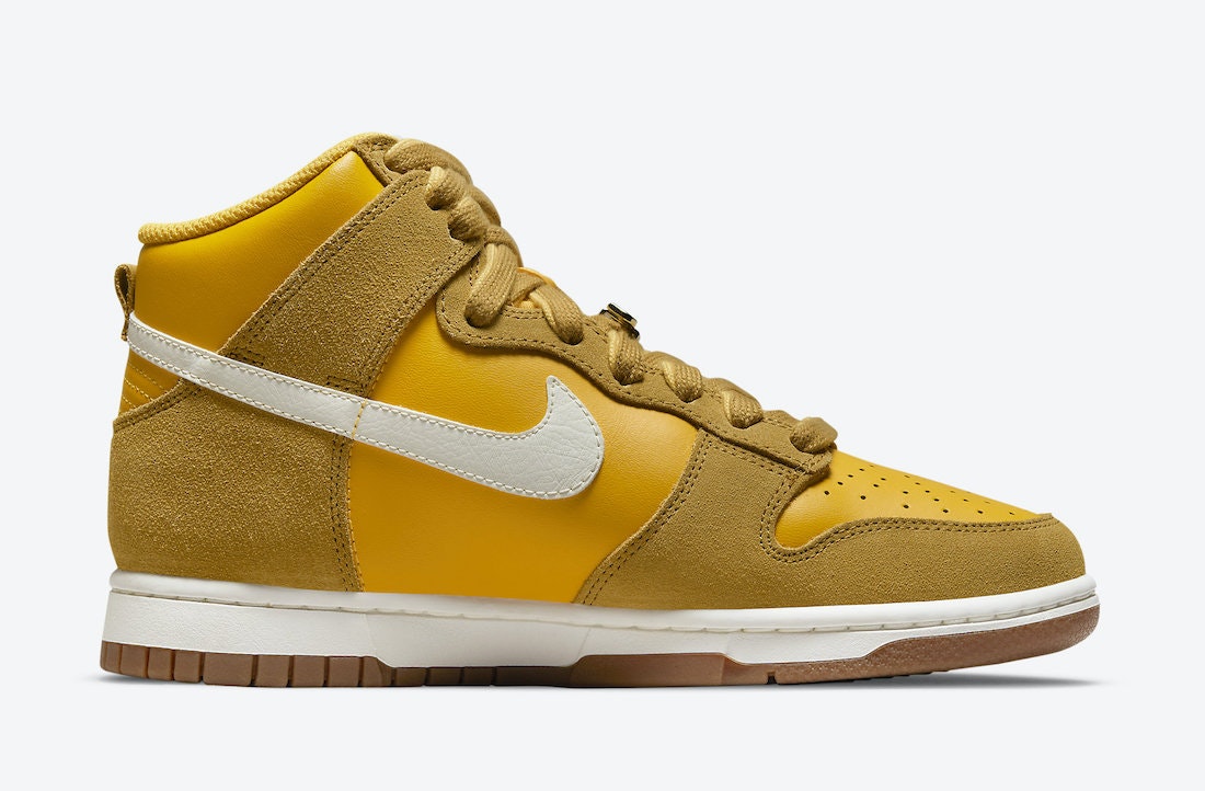 Nike Dunk High “First Use” (University Gold)