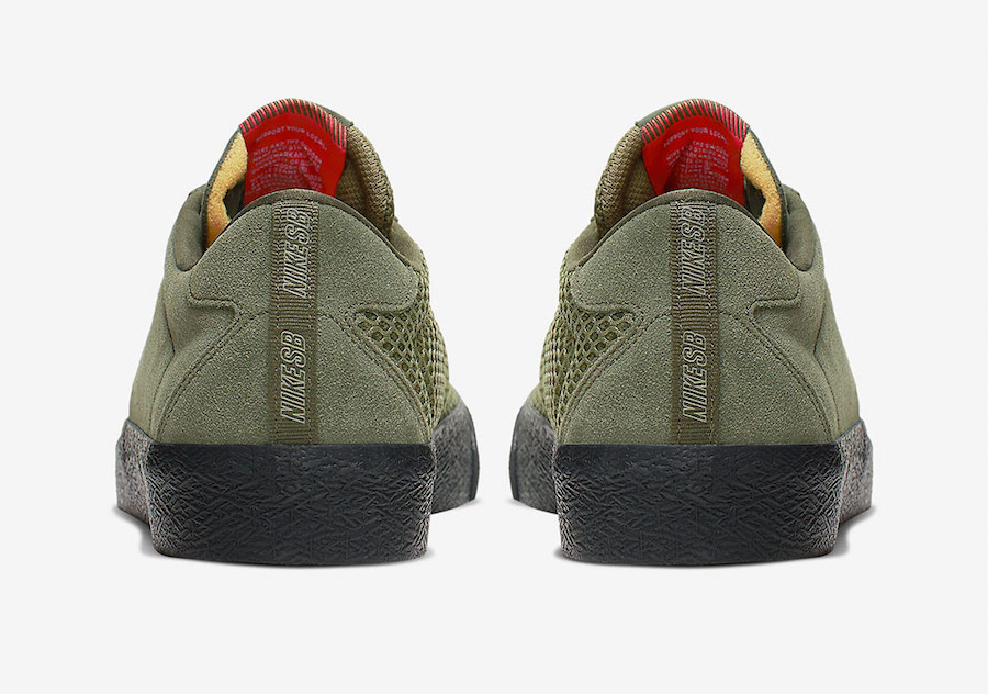Nike SB Air Trainer 1 ISO Schuh (Orange Label)  Hellgrau/Schwarz/Weiss/Chlorophyll • Bonkers