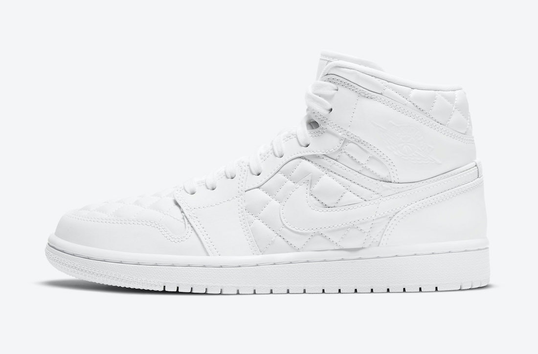 Air Jordan 1 Mid “White Quilted”