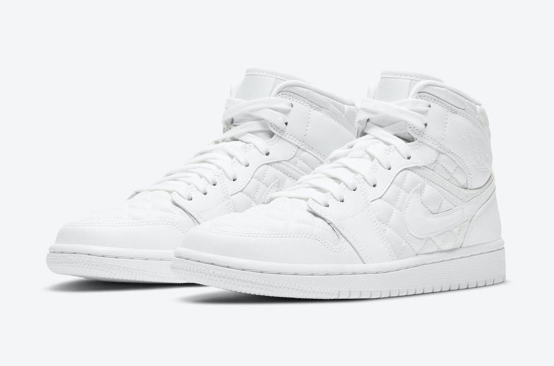 Air Jordan 1 Mid “White Quilted”