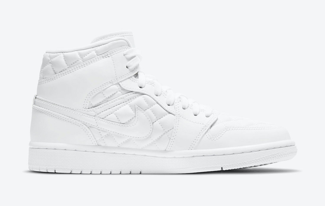 Air Jordan 1 Mid “White Quilted”
