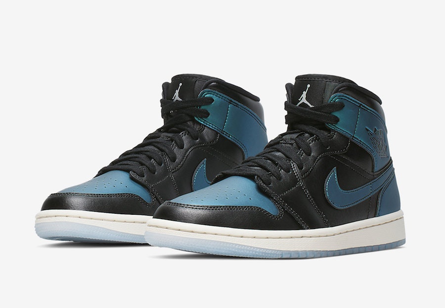 Air Jordan 1 Mid Wmns "Black Iridescent"