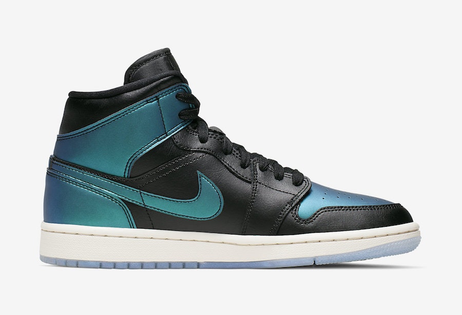 Air Jordan 1 Mid Wmns "Black Iridescent"