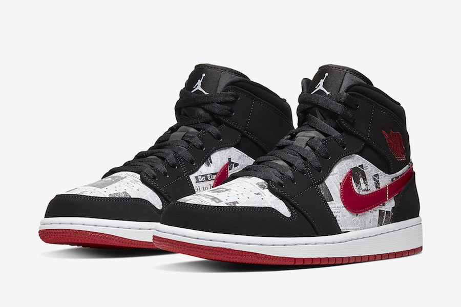 Air Jordan 1 Mid SE "Newspaper"