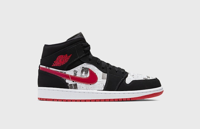 Air Jordan 1 Mid SE "Newspaper"