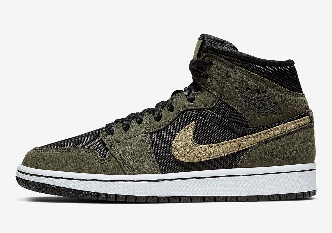 Air Jordan 1 Mid Wmns "Military Olive"