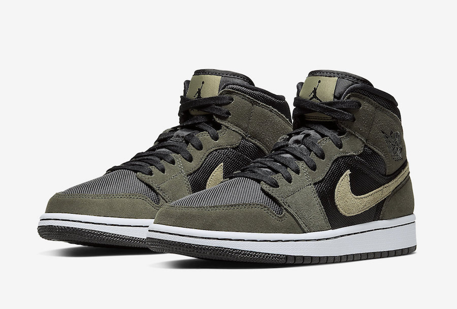 jordan 1 mid military olive