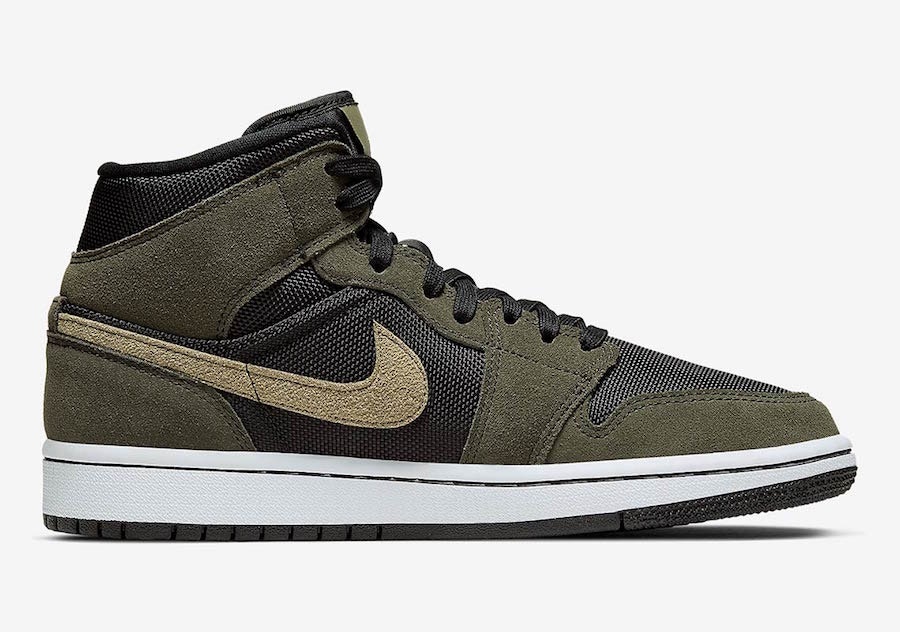 Air Jordan 1 Mid Wmns "Military Olive"