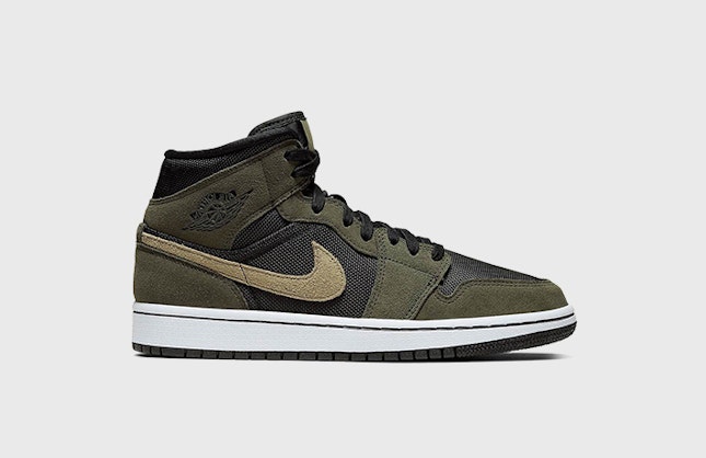 Air Jordan 1 Mid Wmns "Military Olive"