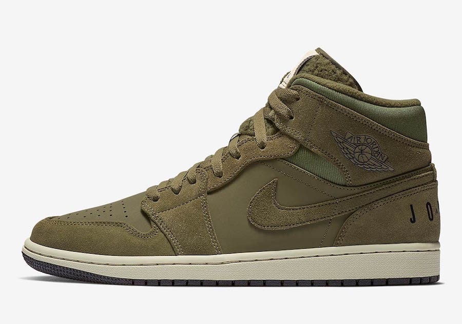 Air Jordan 1 Mid “Olive Fleece”