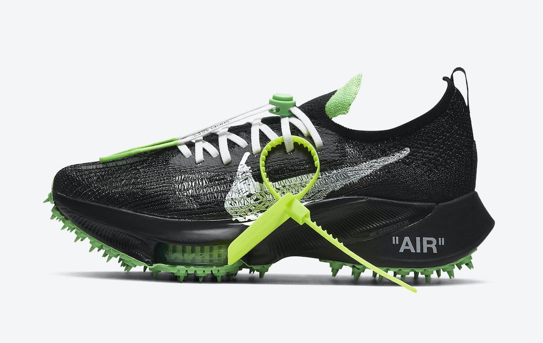 Off-White x Nike Air Zoom Tempo NEXT% "Scream Green"