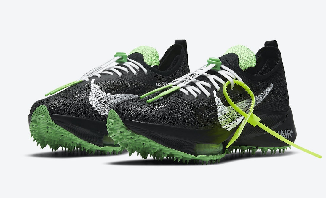 Off-White x Nike Air Zoom Tempo NEXT% "Scream Green"