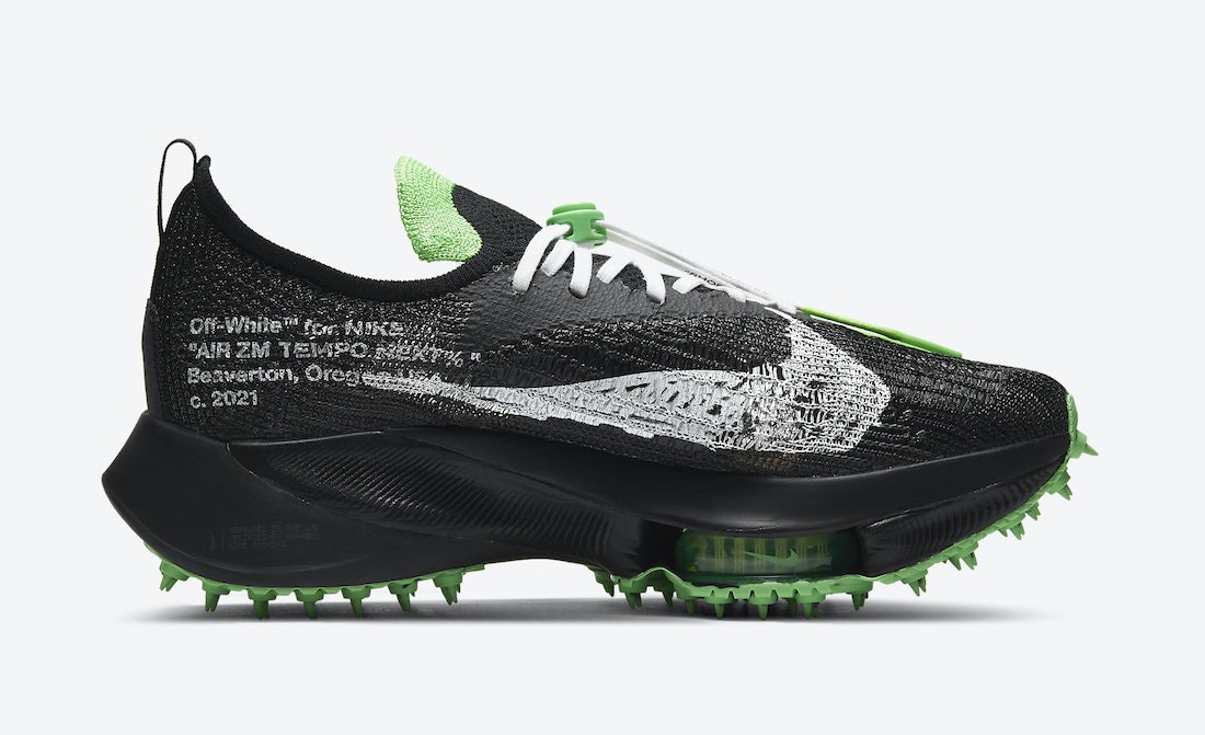 Off-White x Nike Air Zoom Tempo NEXT% "Scream Green"