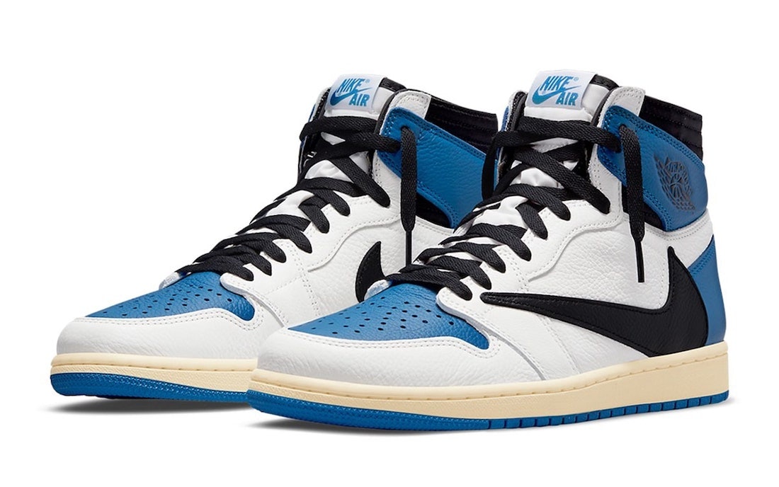 Fragment x Travis Scott x Air Jordan 1 High "Military Blue"