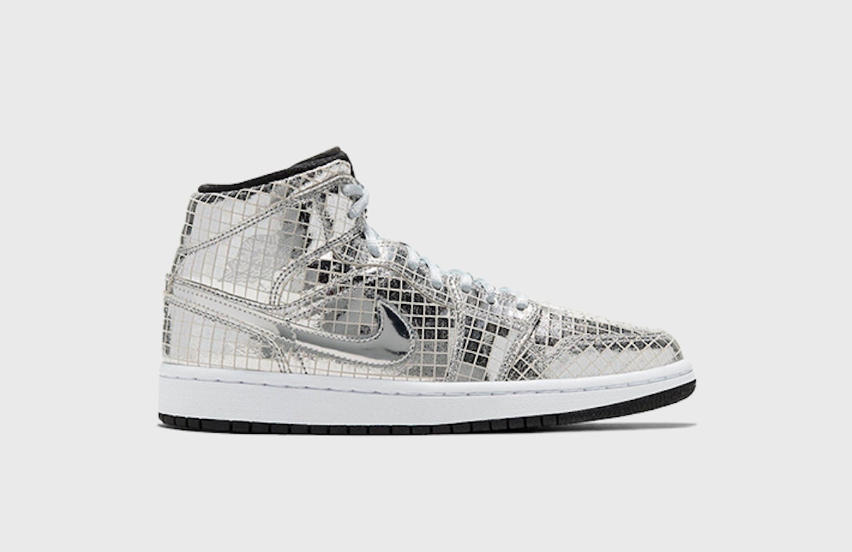 women air jordan 1 mid disco ball