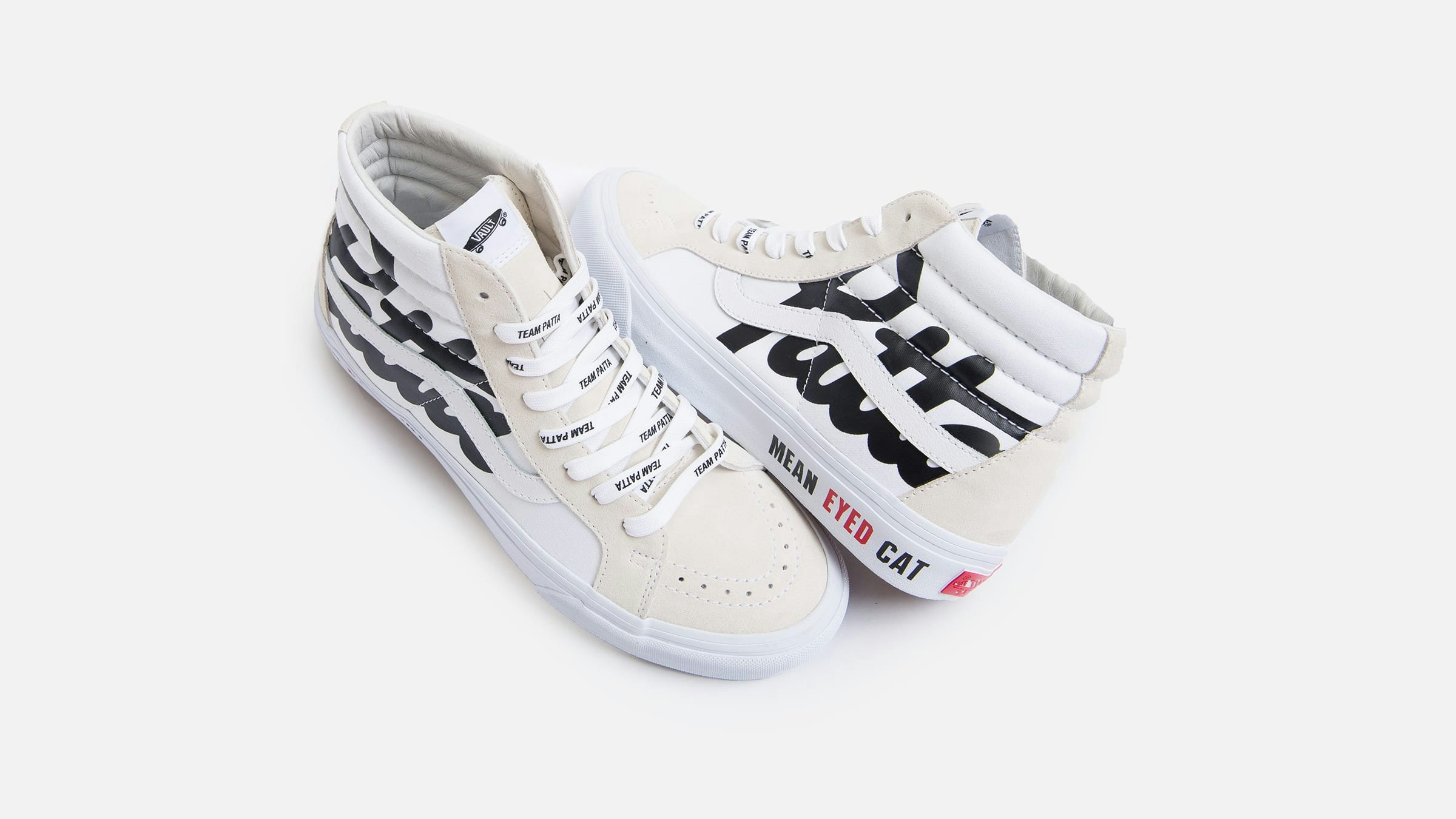 Patta x Vans Vault UA SK8-High Reissue LX "White&Black"