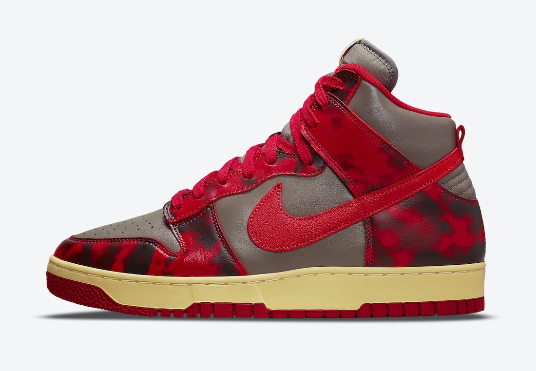 Nike Dunk High 1985 “Red Acid Wash”