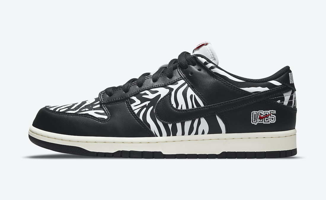 nike dunk low zebra black