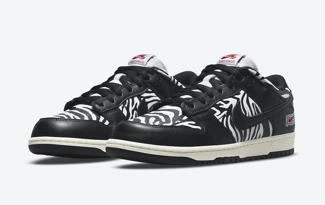 Quartersnacks x Nike SB Dunk Low “Zebra”