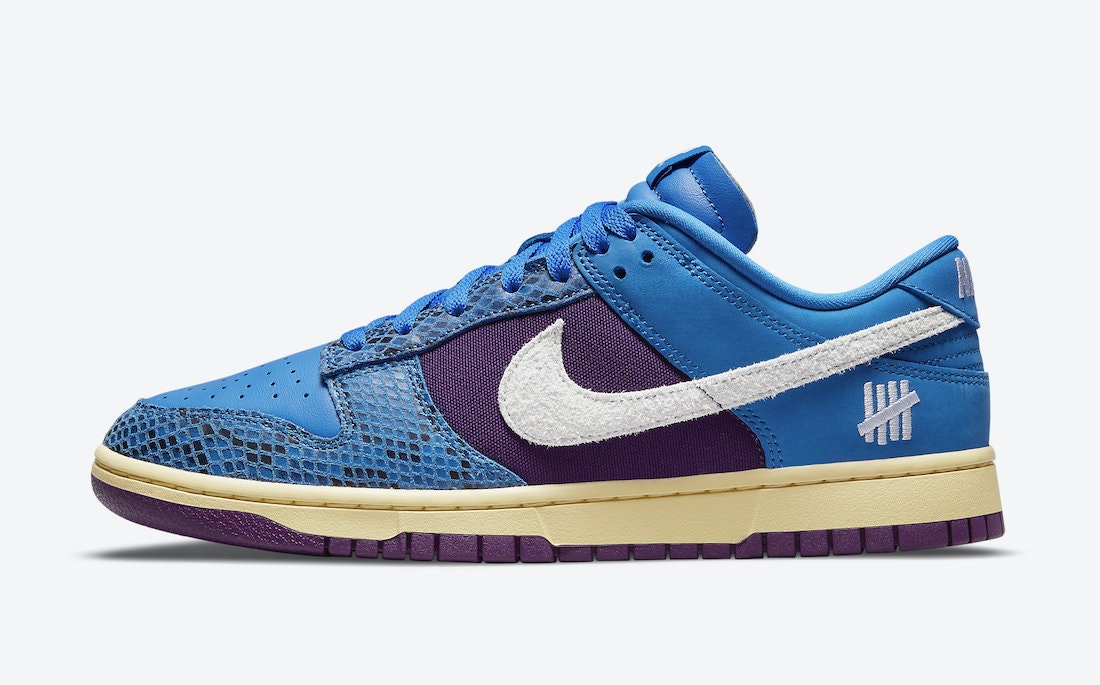 Undefeated x Nike Dunk Low "Blue Purple"