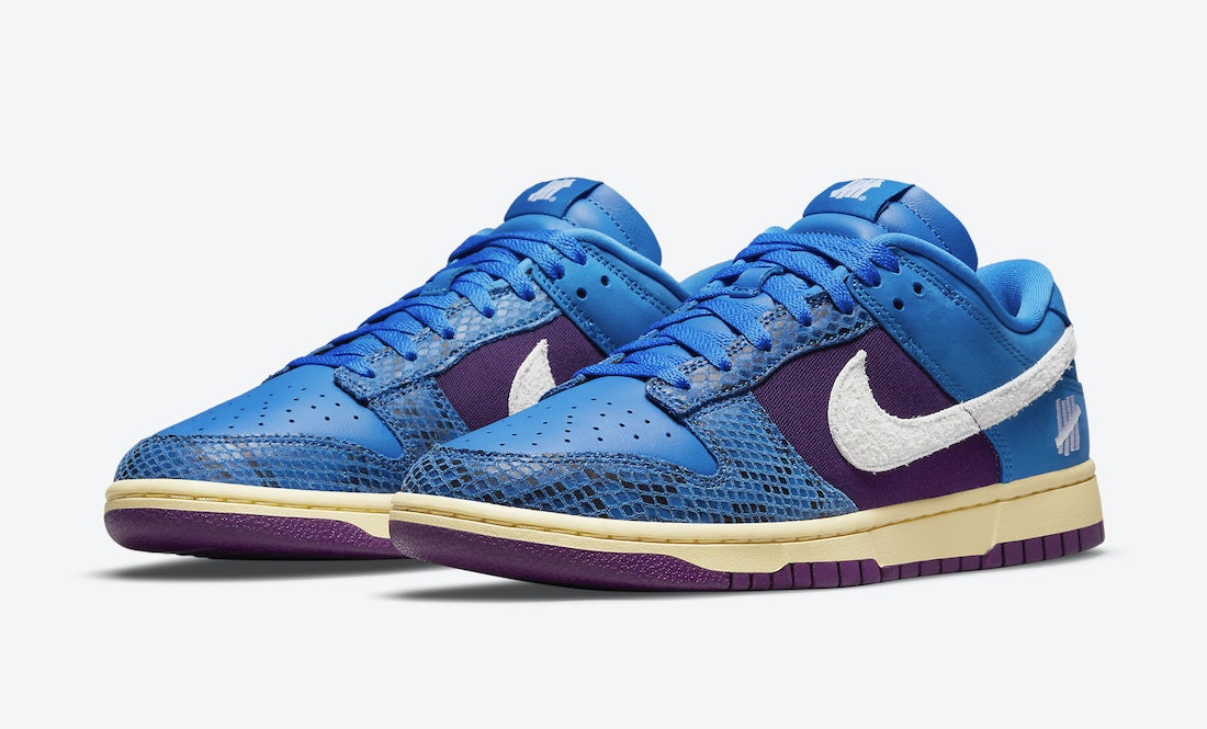 Undefeated x Nike Dunk Low "Blue Purple"